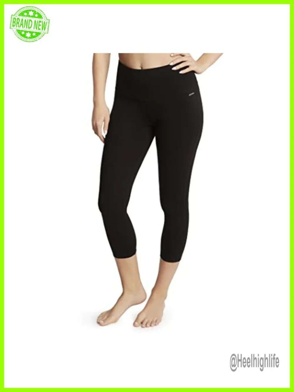 Jockey Women's Cotton Stretch Basic Capri Leggings, Athletic Yoga Pants